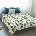 thumbnail image 4 of St. Patrick's Day Blanket Soft Cozy Warm Throw Blanket for Couch, Plush Fuzzy Flannel Fleece Blankets for Sofa, Green Shamrock Gingerbread Man Gold Coin Bed Blankets Gifts for Men, 50"x60", 4 of 9