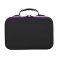 thumbnail image 1 of Bolsa de organizador de esmalte de uñas, concha dura, a prueba de polvo, bolsa de almacenamiento portátil de viaje, estuche de aceite esencial para Púrpura, 1 of 8