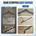 thumbnail image 6 of KCRQLQW Concrete Caulking Adhesive, Self Leveling Sealant, Heavy Duty Crack Filler for Weather Concrete Crack Repair, for Outdoor Use Quick Drying Sealant, 500ml, Black, 6 of 9