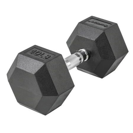 UPC: 0816142018571 | Lifeline Fitness Premium Rubber Hex Dumbbell  Single  40 lbs