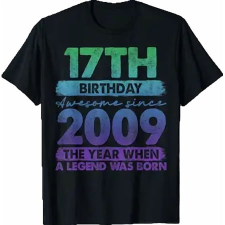 17 Year Old Gifts Vintage 2009 Edition 17th Birthday T-Shirt