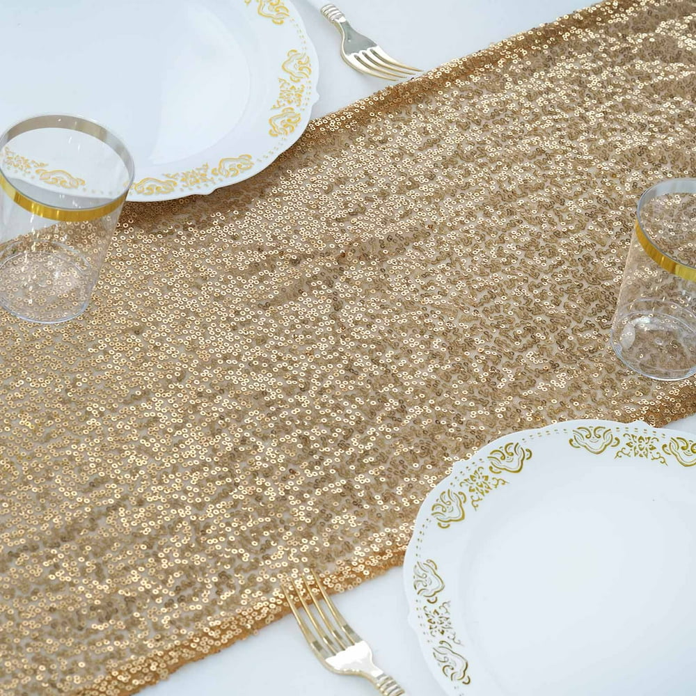 Efavormart Sequin Premium Table Runners For Weddings Birthday Parties