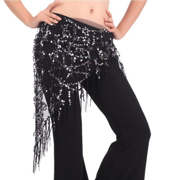 Nueva Cadena de Ropa de Baile Lentejuelas Danza Del Vientre de Cadera Bufanda Cinturón Cinturón Macarena Trajes danza del vientre