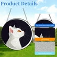 thumbnail image 2 of White Cat Stained Glass Suncatcher Colored Handmade Window Hangings Glass Suncatcher Crafts Kits for Indoor Garden Christmas Decor and Memorial 16x16cm(1), 2 of 7