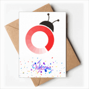 Body Antennae Ladybug Insects Welcome Back Greeting Cards Envelopes Blank