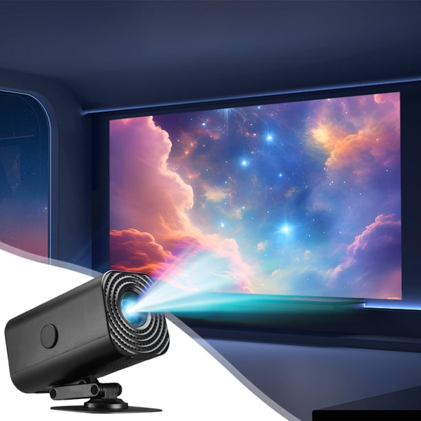 El proyector admite duplicación de pantalla con cable e inalámbrica. WIFI incorporado. Proyector doméstico de alta definición. Proyector claro.