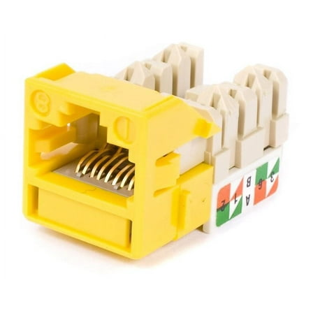 Commscope/Uniprise Cat6 Modular Jack, Yellow UNJ600T-YL