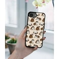 thumbnail image 5 of WIRESTER Shockproof Soft Rubber Cover Case for Apple iPhone 16e 6.1" 2025, Brindle Brown English Bulldog Funny Playful Postures On Brown, 5 of 5