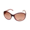 Ellen Tracy Womens Burgundy Crys Plastic Rectangle Sunglass Gradient Lens 538 3