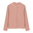 thumbnail image 6 of ZJXFGS Dressy Tops for Women Blouses for Women Dressy Casual Chiffon Blouses for Women Work Blouses Womens Tops Basic Long Sleeve Shirts for Women Flowy Tops for Women Gold XL, 6 of 9