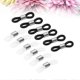 thumbnail image 4 of 12pcs Glasses Chain Rubber Ring Non DIY Connector Strap Eyelets Rope Accessories(6 White,6 Black), 4 of 4