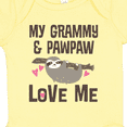 thumbnail image 4 of Inktastic Grammy and Pawpaw Sloth Boys or Girls Baby Bodysuit, 4 of 5