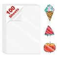 thumbnail image 2 of 100 Sheets Glossy White A4 Paper Vinyl Sticker Paper Printable Adhesive Paper Label for Inkjet Printer DIY Craft Waterproof Shards, 2 of 6
