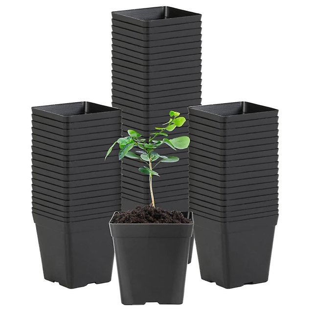 Square Seedling Pots Flexible Plastic Seedling Pots Are For Plants And Succulents In Square Pots(10