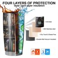 thumbnail image 7 of 20oz Tumblers Black Halloween Skull Book Pattern Stainless Steel Vacuum Insulated Double Wall Travel Tumbler Cups Mug with Lid and Straw,Cleaning Brush for Cold & Hot Drinks, 7 of 7