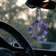 thumbnail image 4 of Hxlamzoo Purple Plastic Car Pendant Accessory - Automotive Rearview Mirror Hanging Decor, Buddhist Bead Phone Chain for Men Women, Handcrafted Weaving Design (10cm, Lightweight 100g), 4 of 6
