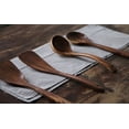 thumbnail image 3 of Utensilios de cocina de madera Utensilio de cocina, utensilios de cocina de madera de teca natural Set Espátula de madera dura antiadherente y cucharas de madera, 3 of 8