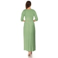 thumbnail image 5 of SR Women's Casual Wrap Floor Length Maxi Dress, 5X, Sage, 5 of 5