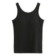 thumbnail image 5 of Womens Sleeveless Racerback High Crewneck,Women’S Ribbed Cotton Razprback Tank Top,Crewneck Top Tank Women(Size:L), 5 of 7
