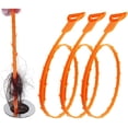 thumbnail image 1 of Desatascador de desagües de 25 pulgadas (paquete de 3), herramienta para limpiar el cabello, desatascador de desagües para fregaderos, desagües de bañeras y limpiador de fregaderos de cocina., 1 of 5