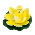 thumbnail image 1 of OUSITAID 18cmArtificial Lotus WaterLily Flowers Real Touch Floating Plant Swimming Pool Pink, 1 of 10