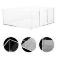 thumbnail image 2 of Monyance Household Tissue Box Clear Acrylic Tissue Holder for Bathroom Kitchen Office - Organize Napkins(5.31X5.31X2.17Inches), 2 of 10