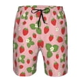 thumbnail image 3 of Goofa Strawberries Printed Mens Swim Trunks Summer Quick Dry Short Beach Swimwear Bathing Suits-Large, 3 of 9