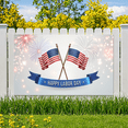 thumbnail image 5 of American Flag Labor Day Banner Stars United States Patriotic Decoration Fireworks Celebration for National Holiday Outdoor Indoor Event, 5 of 7
