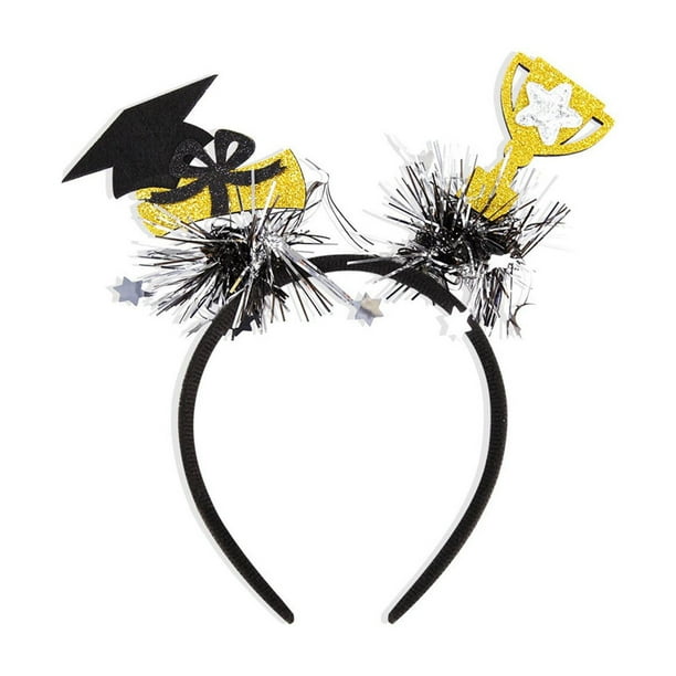 ¡Venta caliente! Sombreros colgantes del oído del aro del pelo de la temporada de graduación, diadema de la decoración de la graduación