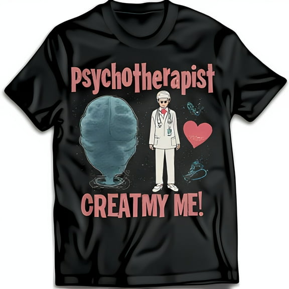 Vibrant Graphic Black Neck T-Shirt with Bold Screen Print Design