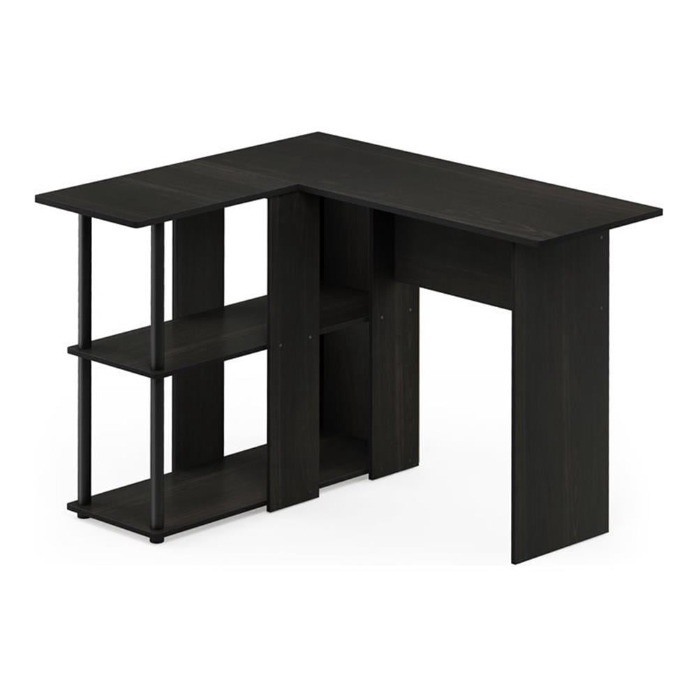 Furinno Abbott L-Shape Writing/Laptop Desk with Bookshelf