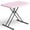 Pink, variant on WASUHE 30" Folding Table, Small Adjustable Height Portable TV Table with Plastic Top and Iron Frame,Perfect for Parties, Dining, Events, Picnics, Indoor, Outdoor, Camping, Utility, White