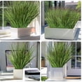 thumbnail image 6 of Zukuco 24PCS Artificial Plants Fake Bushes Artificial Shrubs Wheat Grass Greenery Artificial Greenery Stems Fake Outdoor Plants for House Plastic Outdoor UV Resistant Faux Grass, 6 of 7