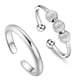 thumbnail image 1 of Anillos Giratorios Ajustables Abiertos Fidget Para Mujeres Y Hombres, Anillo Portátil Antiestrés Para La Ansiedad, Anillos De Moda Para Mujer 2 Uds Advancent AP006162-02, 1 of 6