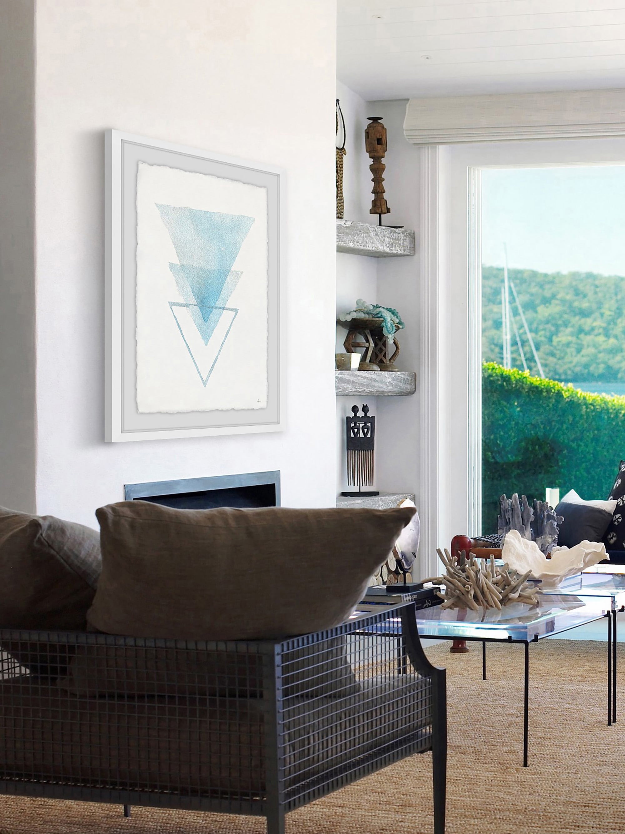 Inverted Iceberg Framed Painting Print