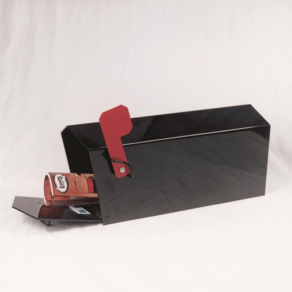 Clearview Global Heavy Duty Black Steel Mailbox, Indestructible Magnetic Lid, USA Made