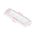 thumbnail image 2 of Cubierta de Ventilación Rectangular Uxcell 8"x3" con Rejilla para Puerta con Tornillos para Gabinete Tono Plateado, 2 of 6