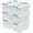 14 Quart, variant on Zopnny 14 Quart Plastic Lidded Storage Bin with Handle, Clear Latching Box with White Lid, 6 Packs