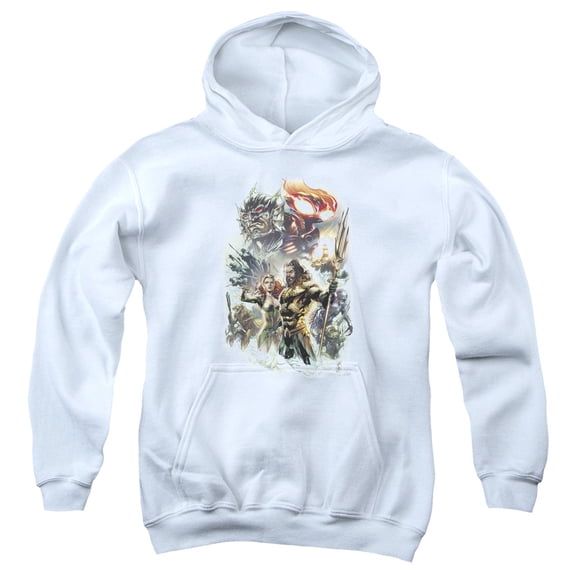 Aquaman Movie - King Of Atlantis - Youth Hooded Sweatshirt - Medium