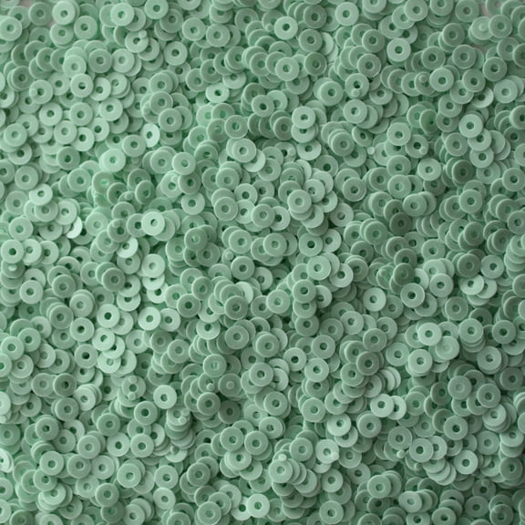 Mint Green Sequins 3mm Opaque Made in USA