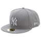 thumbnail image 1 of Gorra New York Yankees Basic 59FIFTY ajustada gris, 1 of 2