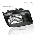 thumbnail image 3 of Spec-D Tuning Black Headlights w/Built In Fog Lights Compatible with 1999-2005 Volkswagen Jetta Bora Mk4 L+R Pair Head Light Lamp Assembly, 3 of 6