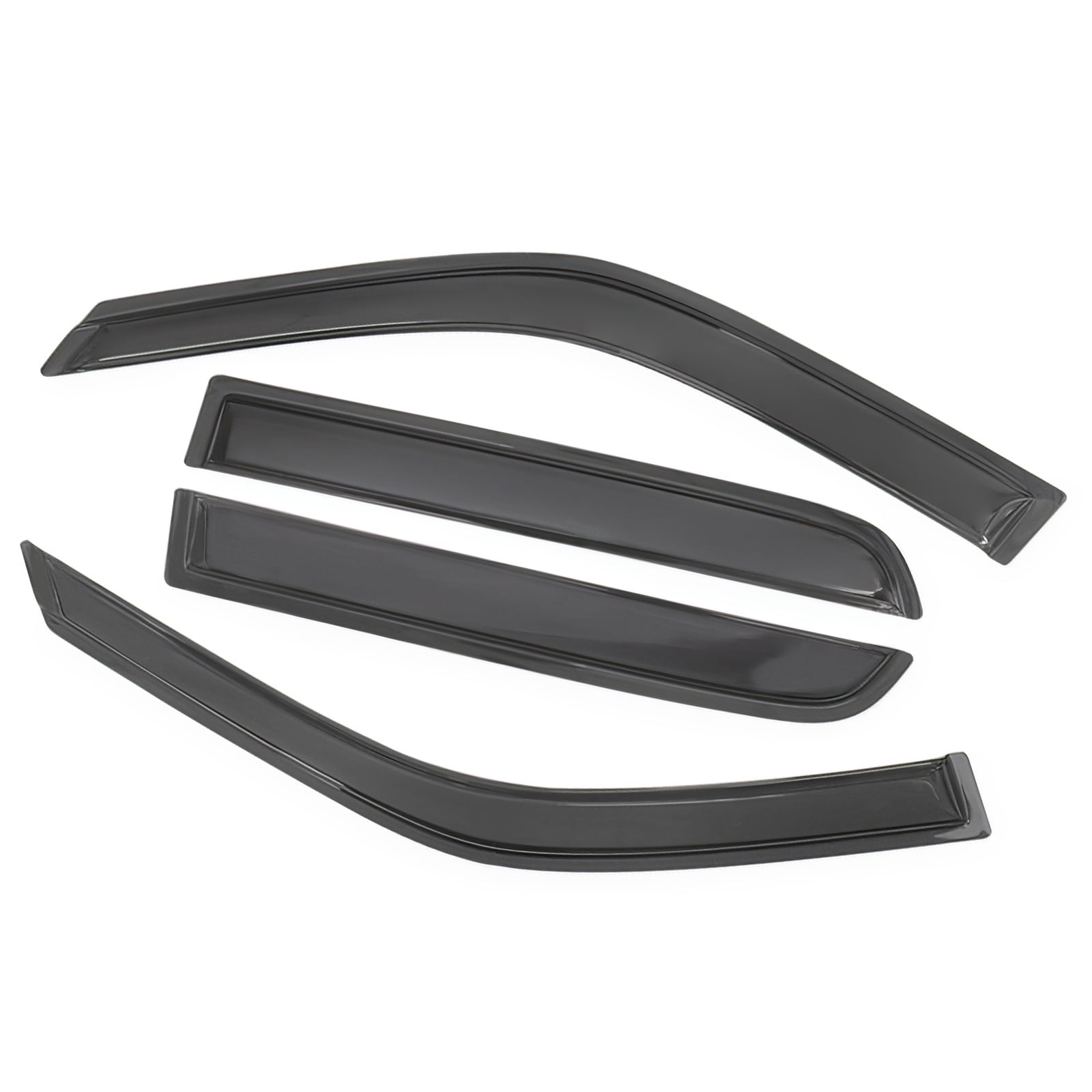 Ikon Motorsports Compatible with 97-01 Honda CRV Acrylic Window Vent Visor Deflector Rain Guard 4Pc Outside Mount 1998 1999 2000 2001