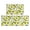 Lemon and Slice White Pattern, variant on Lemon and Tile Blue Pattern Anti Fatigue Kitchen Rugs Set Of 2, Non Slip Washable Decorative Floor Mats for Kitchen Sink Laundry, 17"x30" and 17"x47"