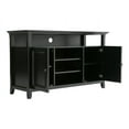 thumbnail image 2 of SIMPLIHOME Amherst SOLID WOOD Universal TV Media Stand, 54 inch Wide , Transitional, Living Room Entertainment Center, Storage Cabinet and Shelves, for Flat Screen TVs up to 60 inches in Black, 2 of 6