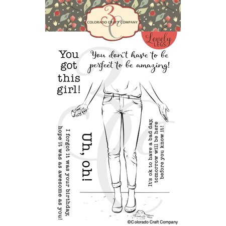 UPC: 0810043855198 | Colorado Craft Company Clear Stamps 4 X6 -Uh  Oh!-Lovely Legs