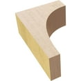 thumbnail image 6 of 2"W x 4"D x 6"H Classic Huntington Rough Cedar Woodgrain TimberThane Corbel, Primed Tan, 6 of 6