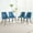 4pcs/set Blue-Velvet-Metal, variant on 4pcs/Set Modern Grey Velvet Dining Chairs , Fabric Accent Upholstered Chairs Side Chair with chrome Legs for Home Furniture Living Room Bedroom Kitchen Dinning room(set of 4)
