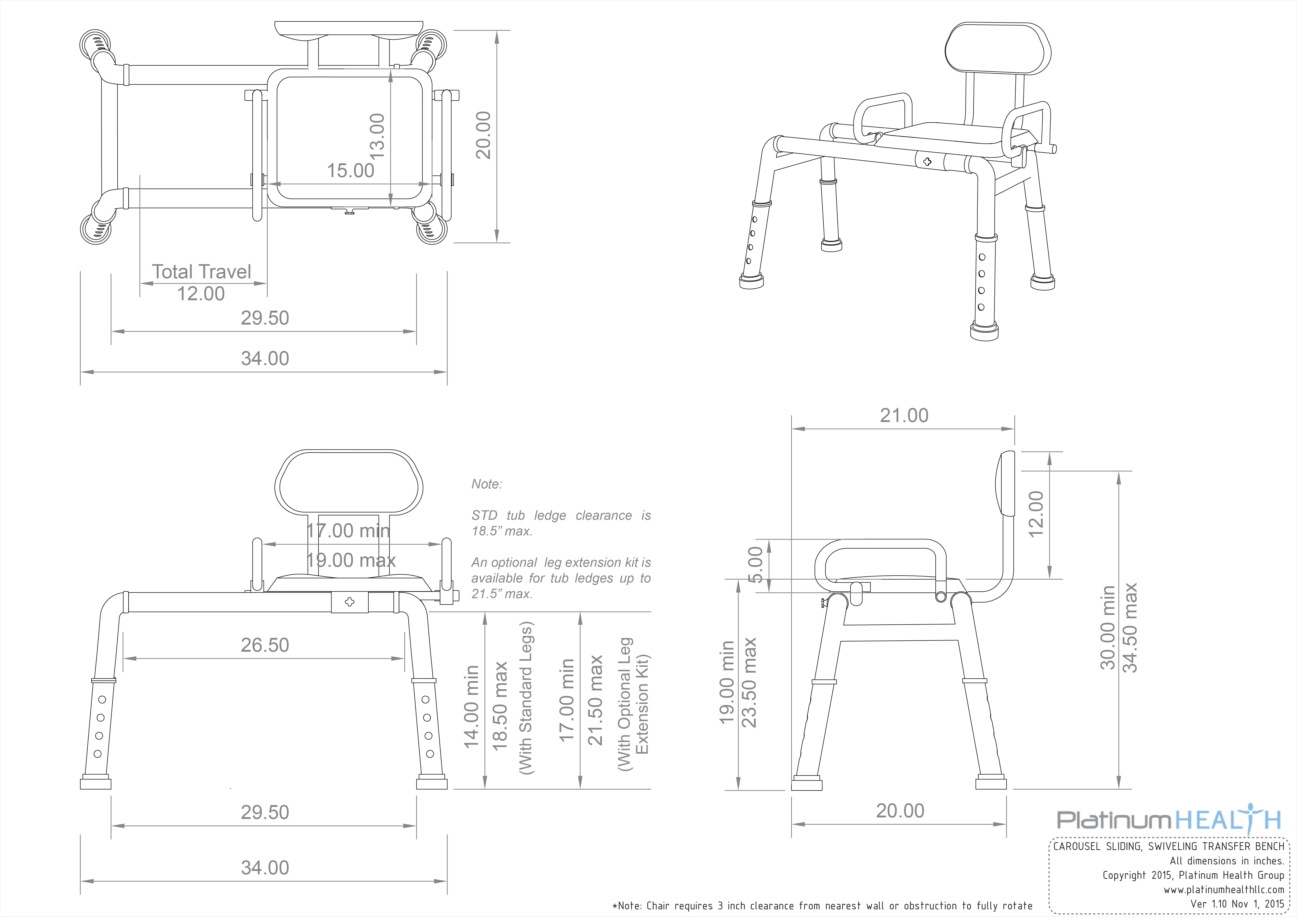 carousel transfer bench