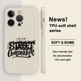 thumbnail image 1 of Muestra tu estilo personal con esta funda de teléfono TPU a prueba de golpes con diseño de dibujos animados creativo y minimalista para iPhone, 1 of 4